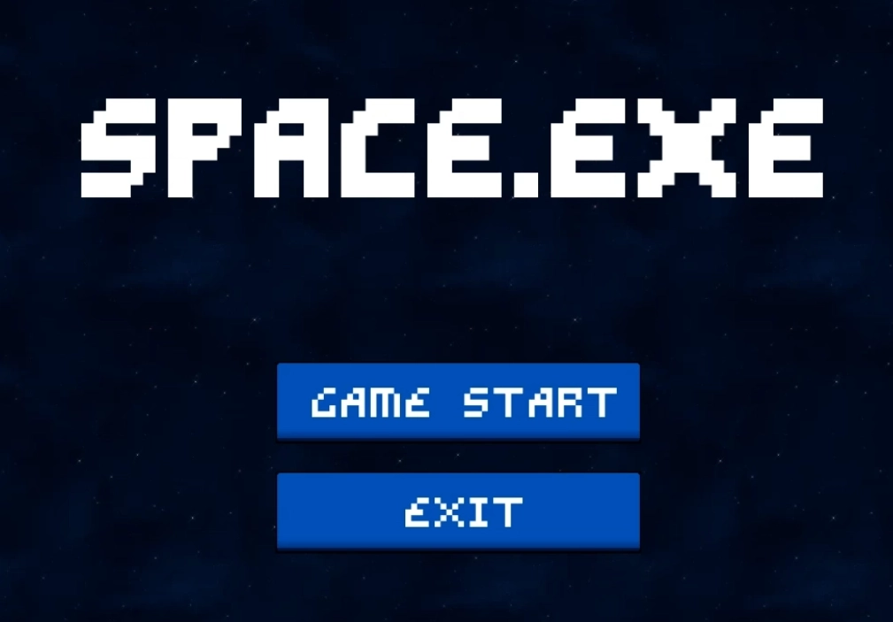 SPACE.EXE 실제 프로젝트 화면